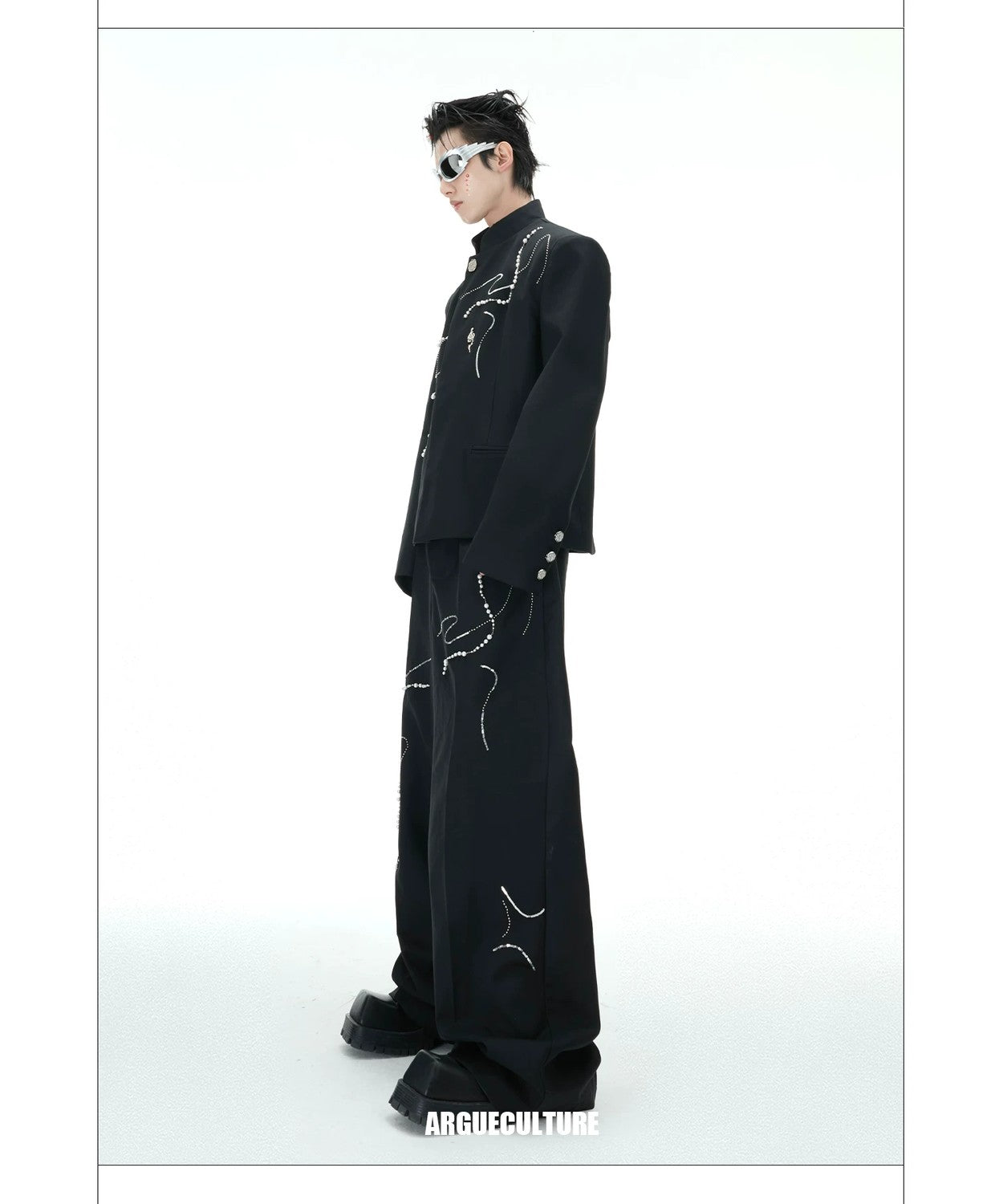 desc::snake-year-neo-chinese-loose-blazer-wide-leg-pants-set-detail-img-13