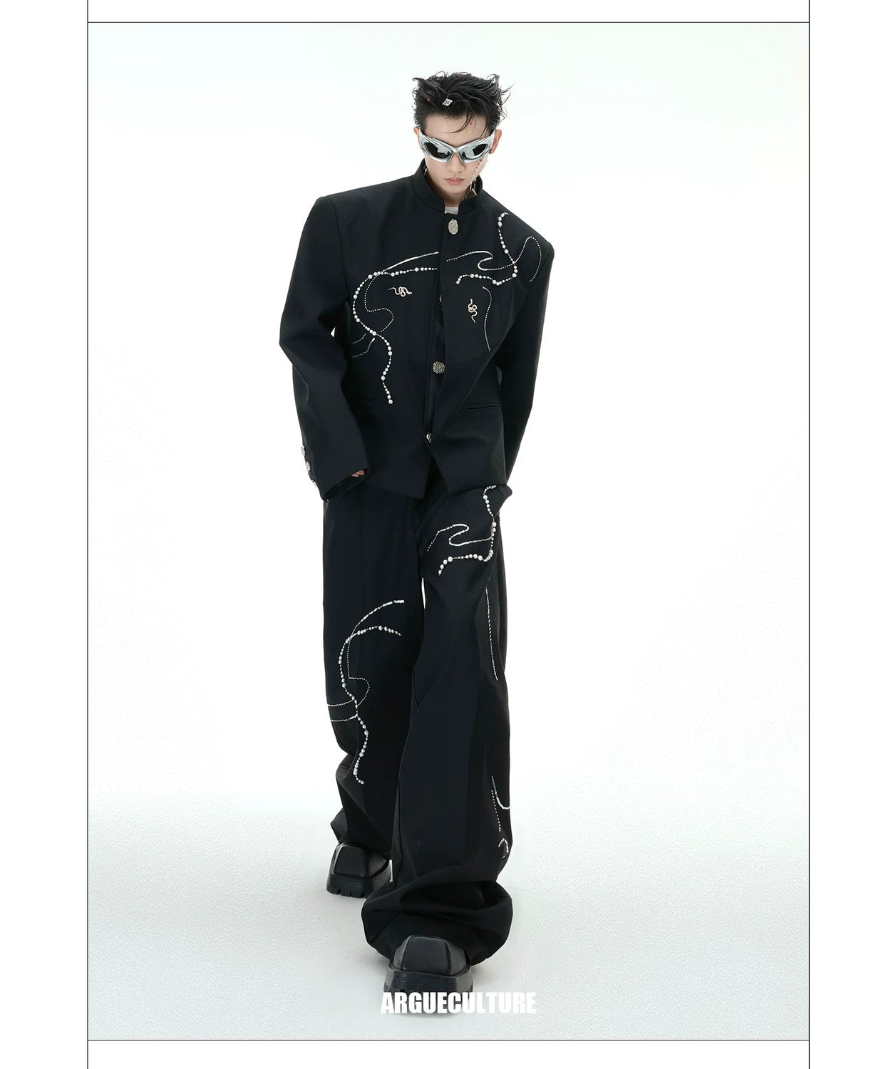 desc::snake-year-neo-chinese-loose-blazer-wide-leg-pants-set-detail-img-15