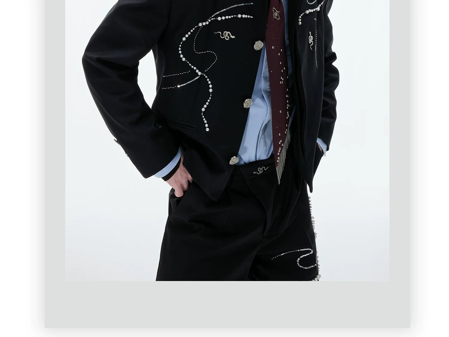 desc::snake-year-neo-chinese-loose-blazer-wide-leg-pants-set-detail-img-3