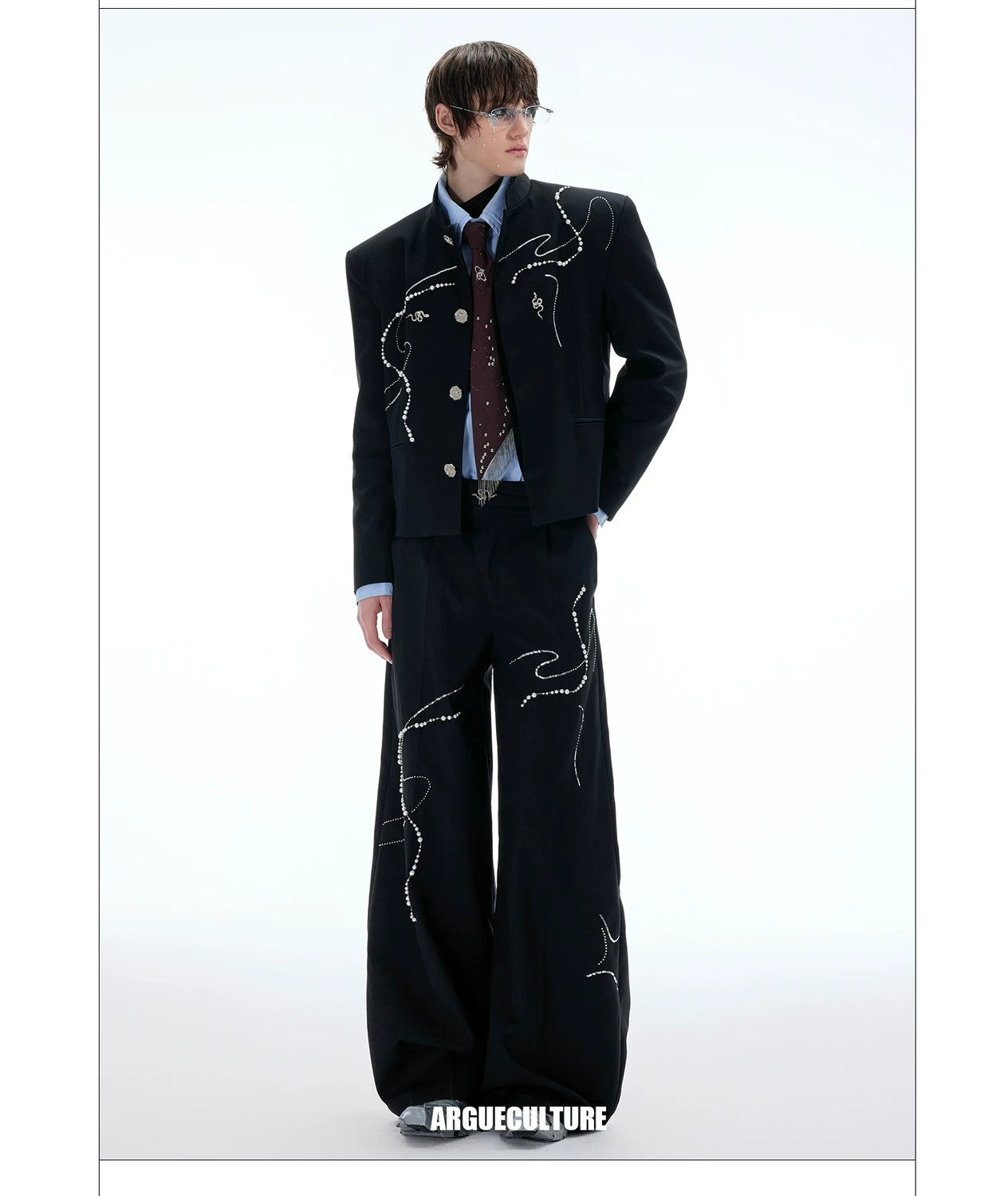 desc::snake-year-neo-chinese-loose-blazer-wide-leg-pants-set-detail-img-8