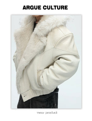 desc::snow-wolf-reversible-faux-fur-leather-padded-jacket-detail-img-16