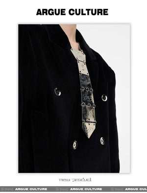 desc::spine-3d-metal-avant-garde-tie-necklace-for-men-women-detail-img-3