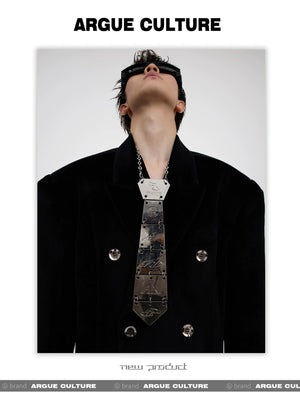 desc::spine-3d-metal-avant-garde-tie-necklace-for-men-women-detail-img-4