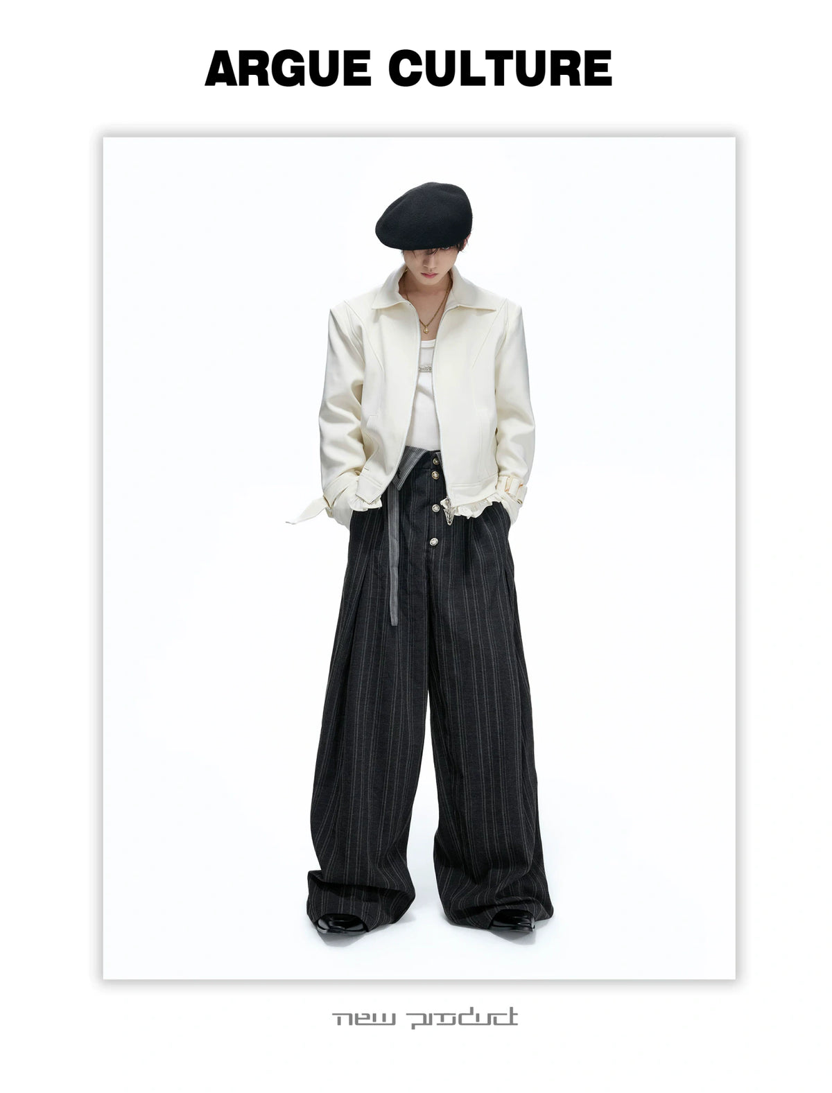 Spine Embroidered Cropped Jacket with Detachable Hem - detail image 10