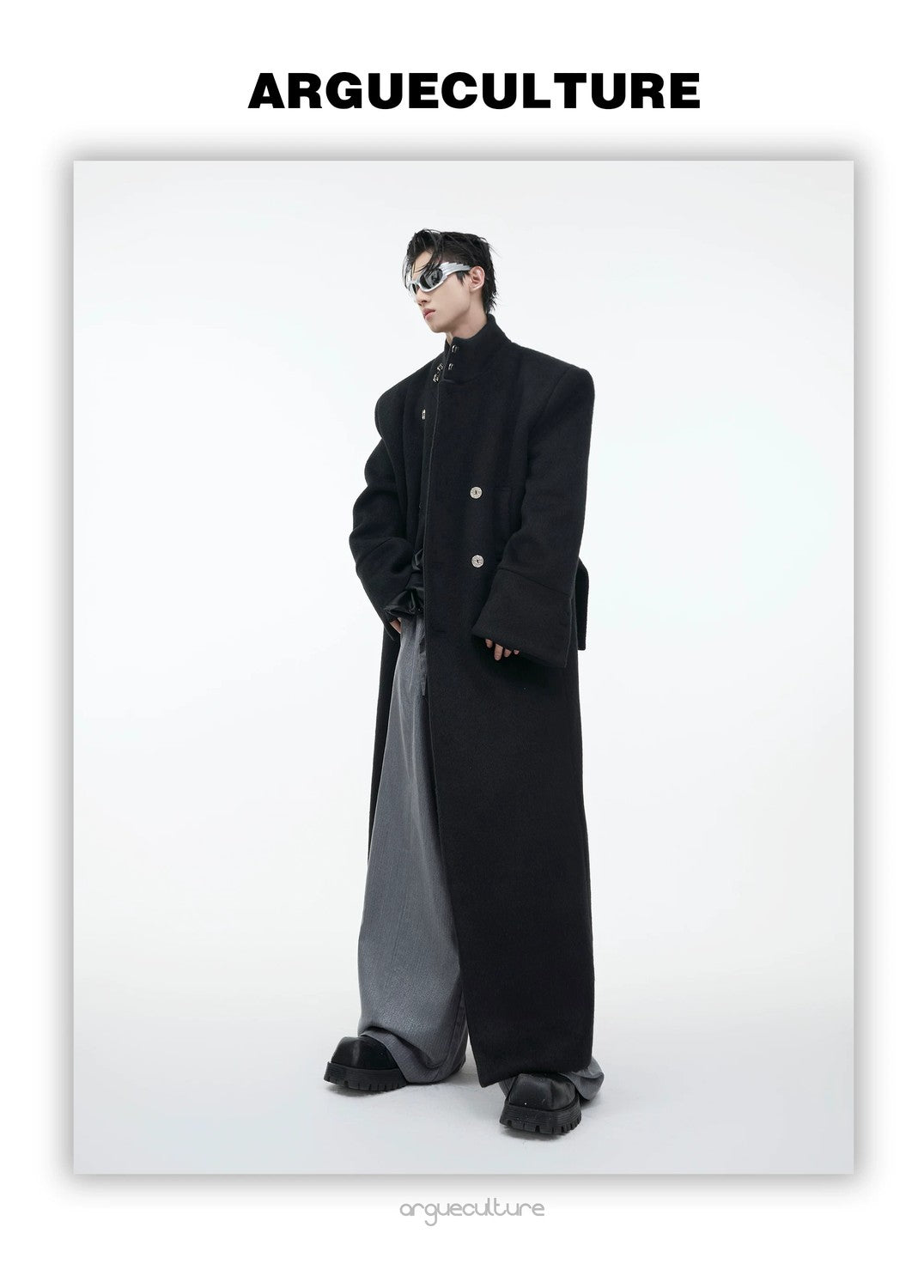 desc::stand-collar-metal-buckle-long-wool-coat-detail-img-10