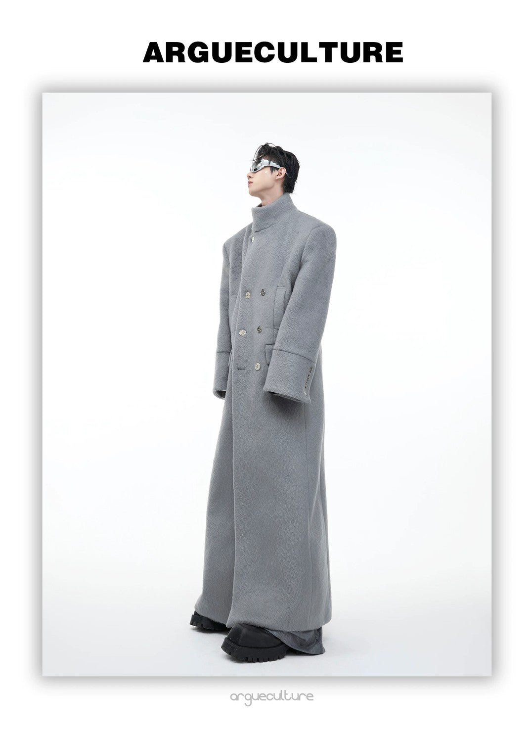 desc::stand-collar-metal-buckle-long-wool-coat-detail-img-3