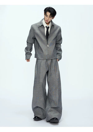 desc::star-rhinestone-cropped-jacket-wide-leg-pants-set-detail-img-7