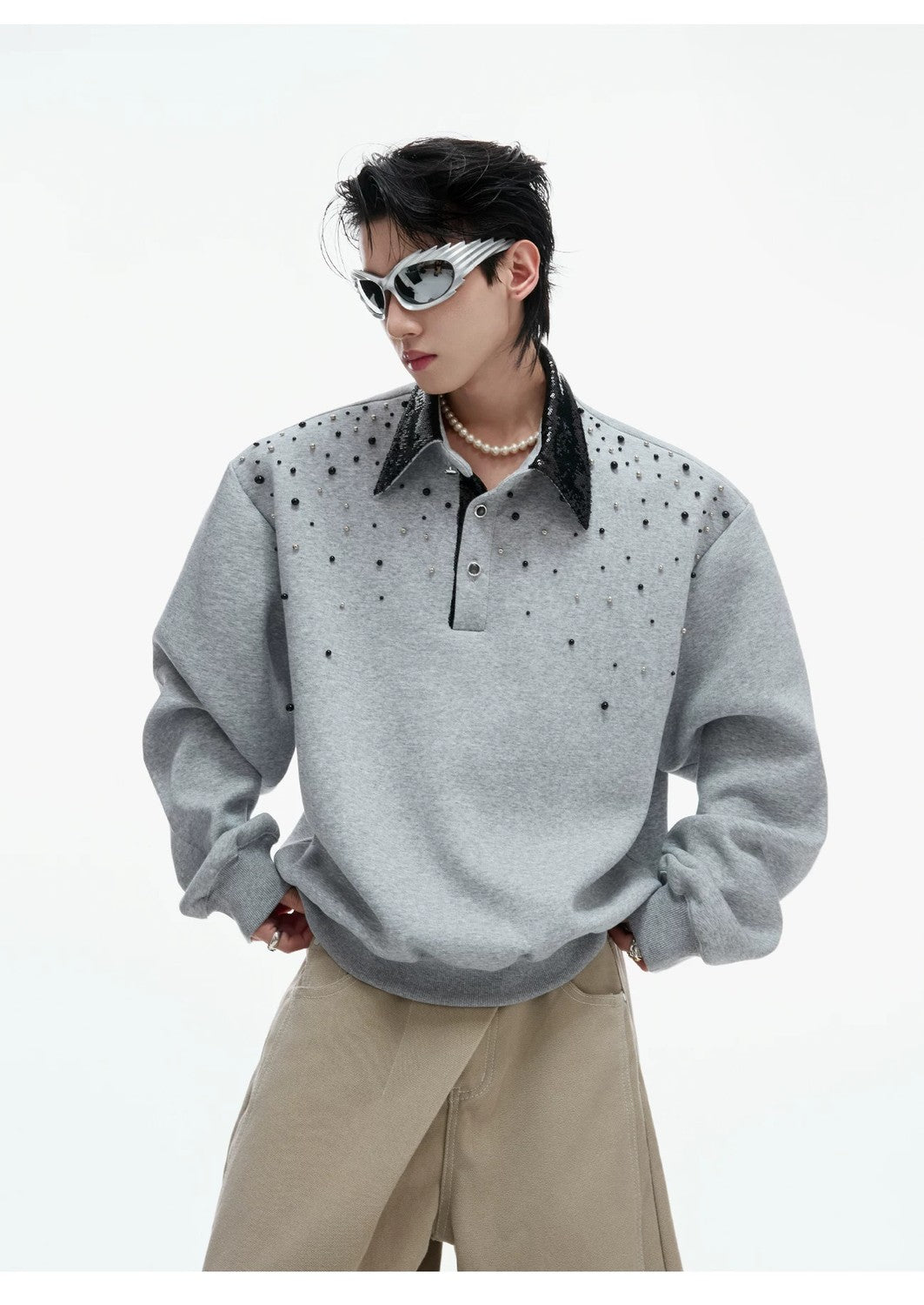 desc::starry-pearl-embellished-polo-sweatshirt-oversized-detail-img-10