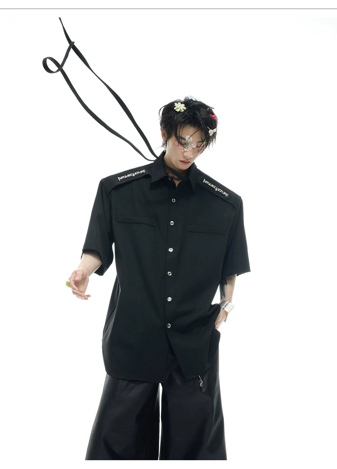 desc::streamer-detail-relaxed-short-sleeve-shirt-high-street-tee-detail-img-3