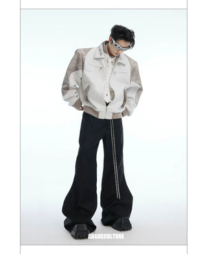 desc::streetwear-snake-pattern-patchwork-cropped-jacket-detail-img-12