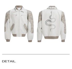 desc::streetwear-snake-pattern-patchwork-cropped-jacket-detail-img-14