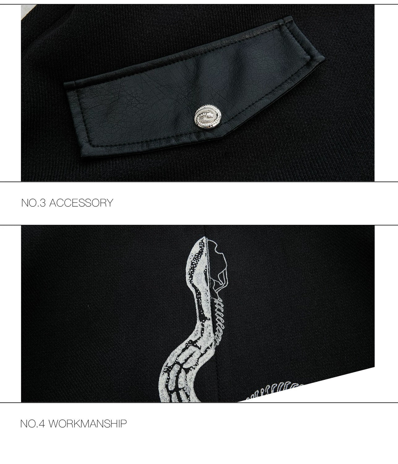 desc::streetwear-snake-pattern-patchwork-cropped-jacket-detail-img-16