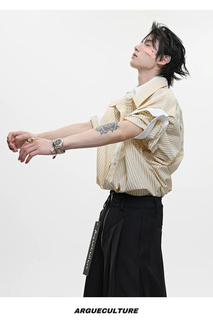 desc::striped-faux-2-piece-short-sleeve-shirt-oversized-preppy-tee-detail-img-11