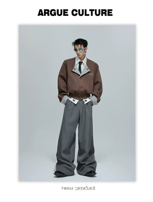desc::striped-faux-two-piece-collarless-varsity-jacket-detail-img-10