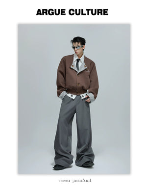 desc::striped-faux-two-piece-collarless-varsity-jacket-detail-img-9
