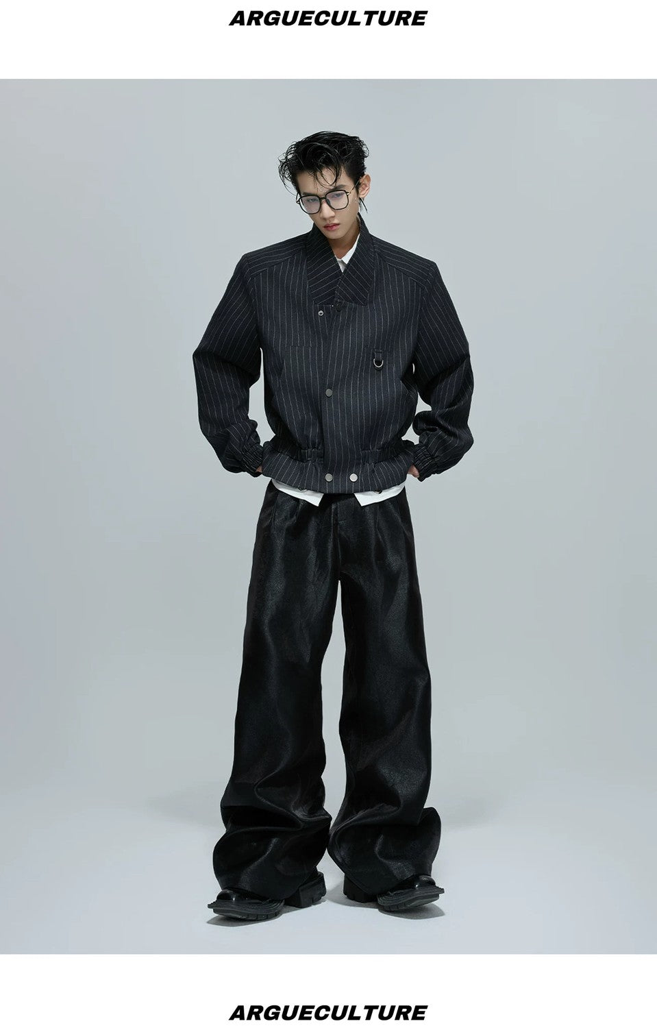 desc::striped-stand-collar-boxy-jacket-unisex-streetwear-essential-detail-img-12