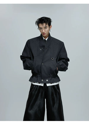 desc::striped-stand-collar-boxy-jacket-unisex-streetwear-essential-detail-img-7