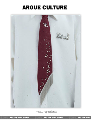 desc::studded-heavy-fringe-necktie-punk-streetwear-accessory-detail-img-5