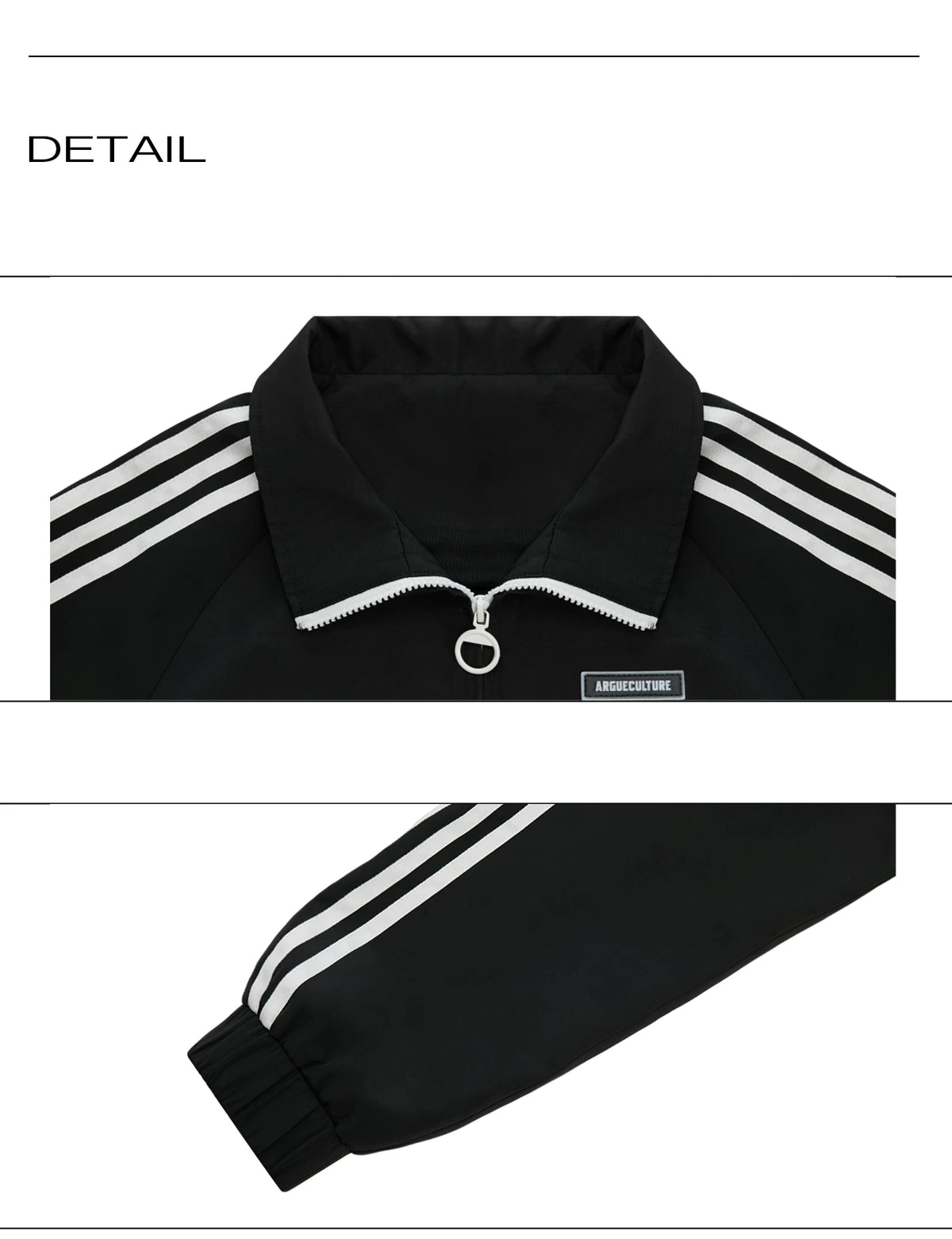 Retro Stand-Collar Trackwear - product detail