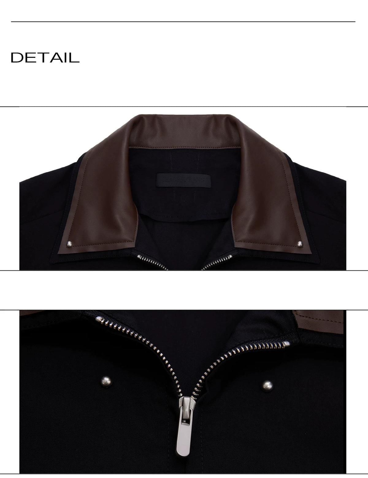 PU-Panel Short-Sleeve Jacket - product detail