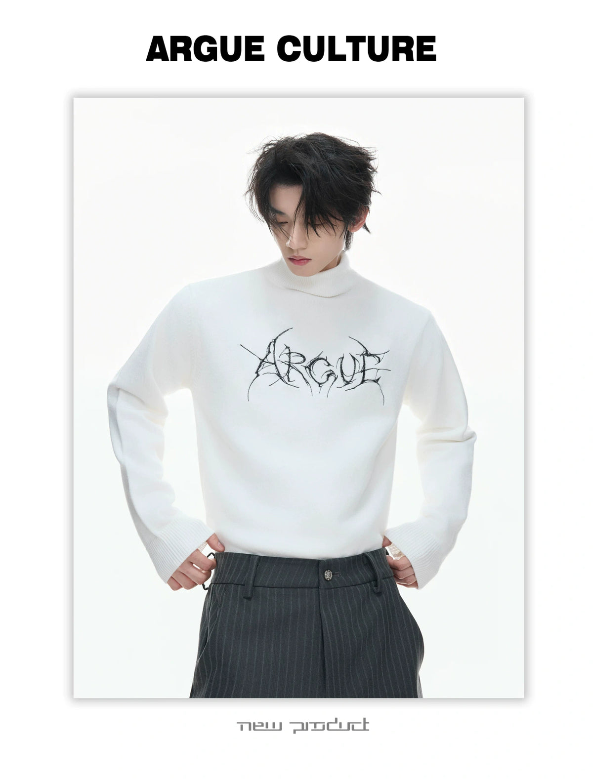 Modal Wool-Blend Mock-Neck Sweater - product detail