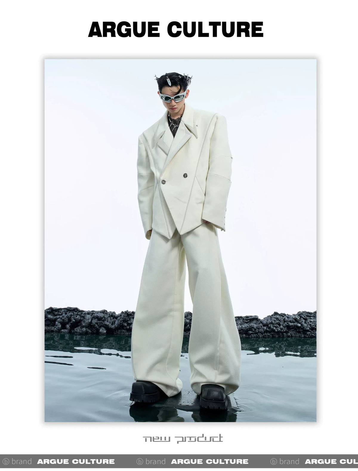Deconstructed Oversized Suit Jacket - product detail