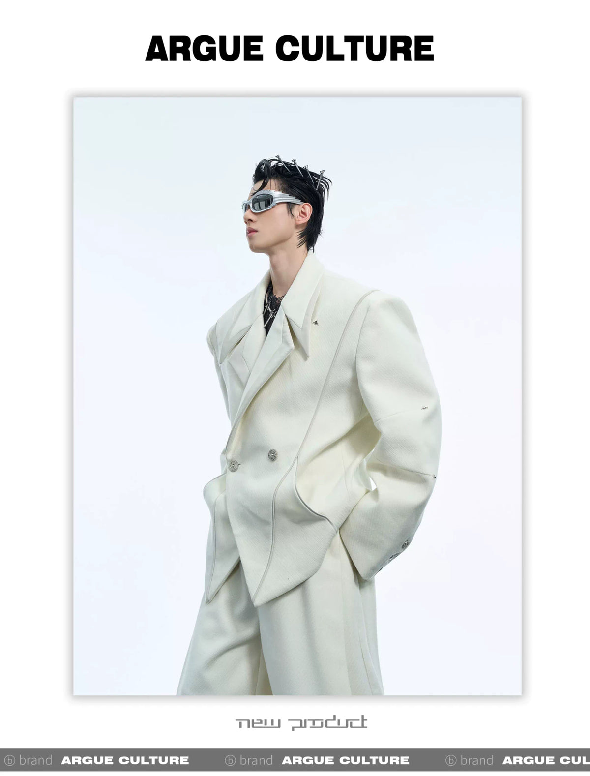 Deconstructed Oversized Suit Jacket - product detail