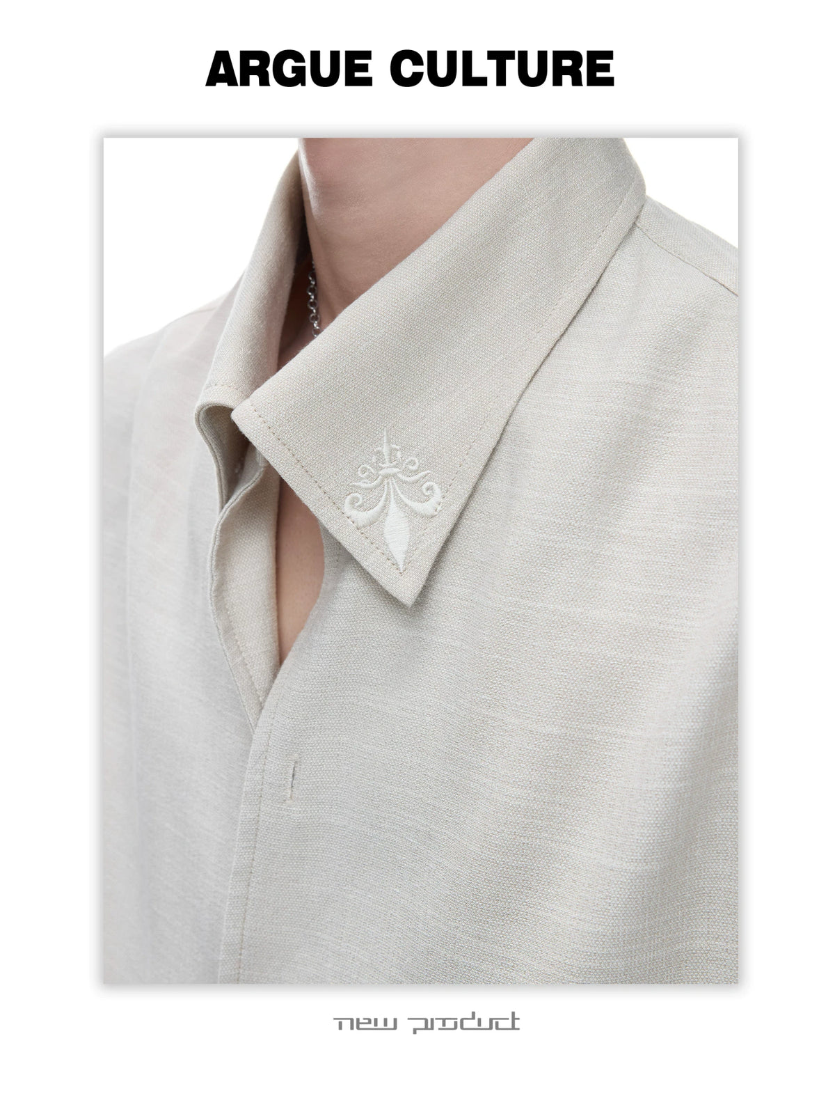 Textured Pleated Long-Sleeve Shirt - product detail