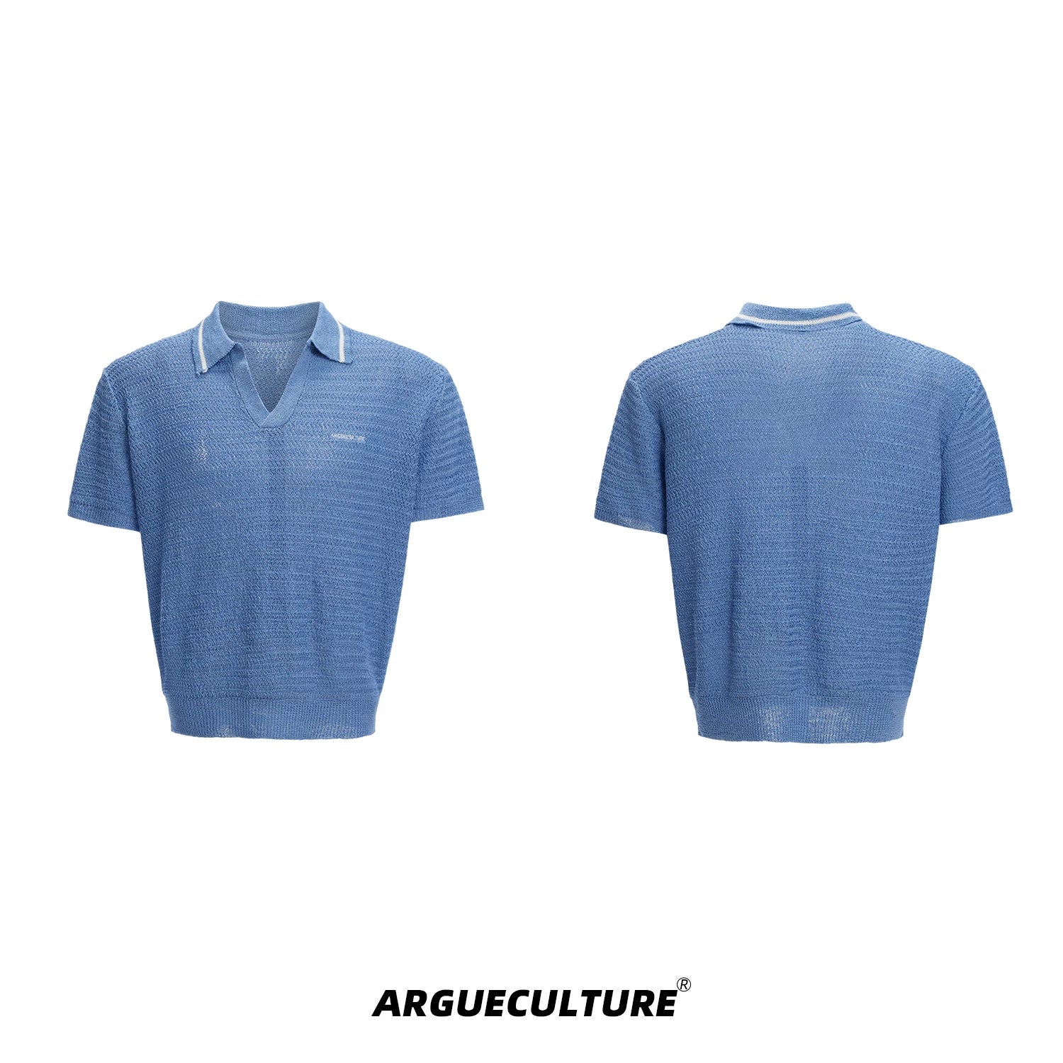 textured-knit-polo-contrast-stitching-oversized-shirt-black