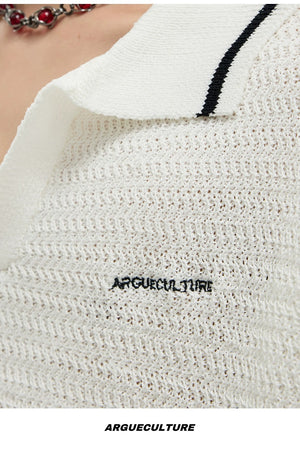 desc::textured-knit-polo-contrast-stitching-oversized-shirt-detail-img-17