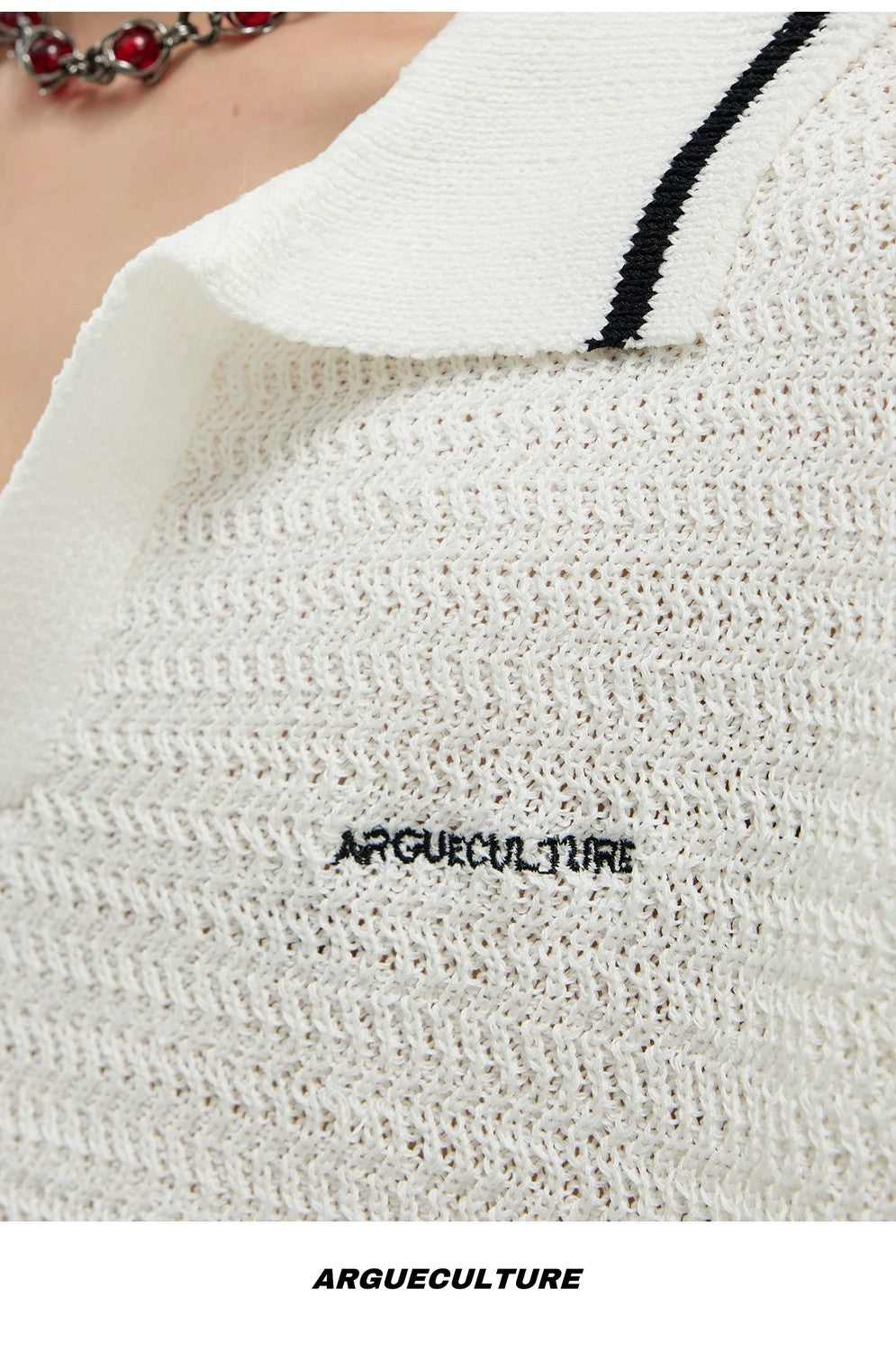 desc::textured-knit-polo-contrast-stitching-oversized-shirt-detail-img-17