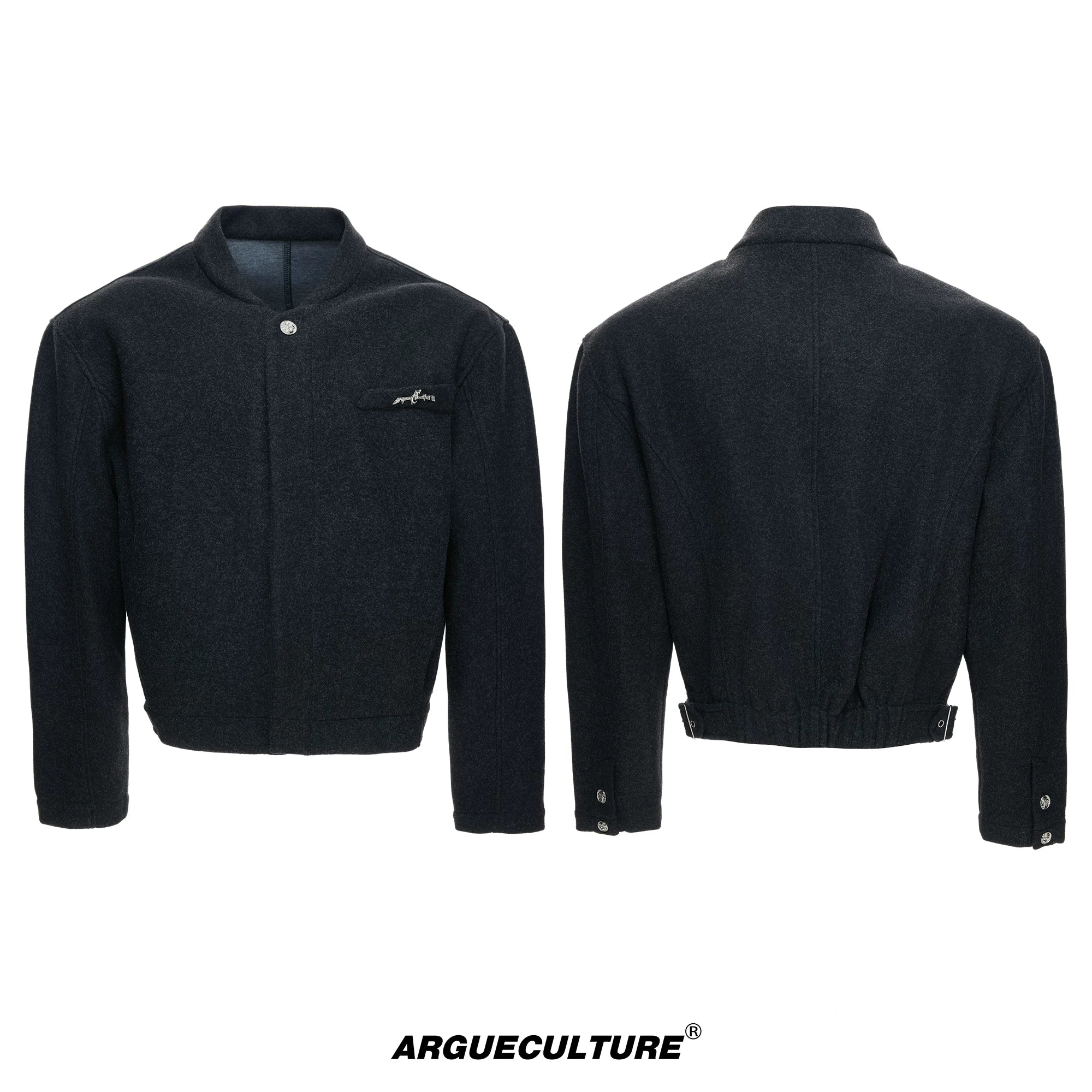 textured-wool-blend-zip-up-hoodie-wide-pants-set-dark-gray-top