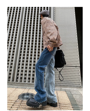 desc::tie-dye-gradient-flared-jeans-with-distressed-hem-detail-img-15