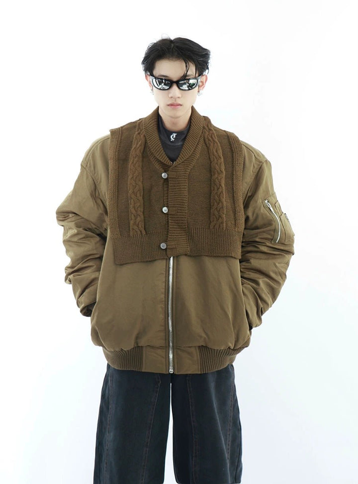 Trendy Men's Oversized Bomber Jacket | Streetwear Cotton Coat - ArguE CulturE