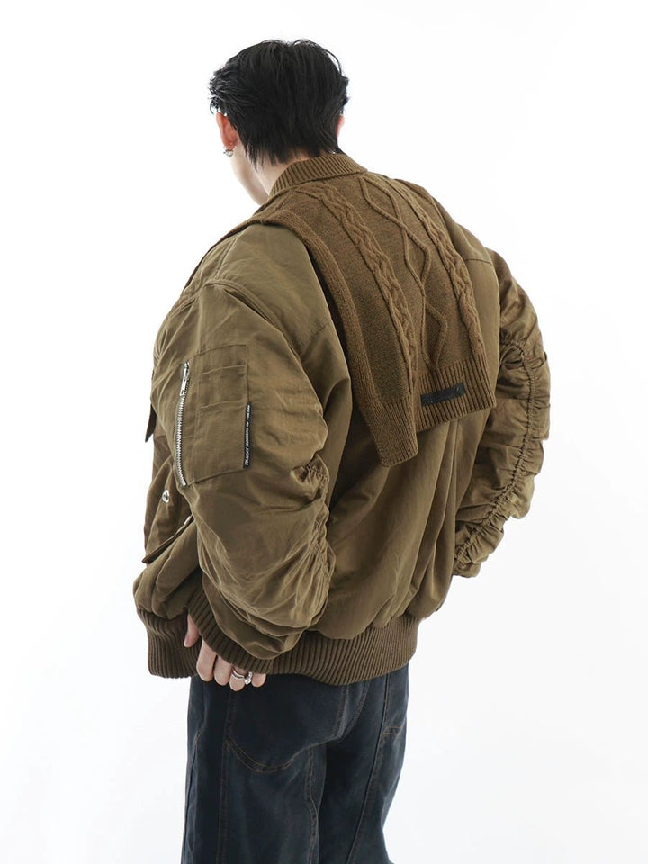 Trendy Men's Oversized Bomber Jacket | Streetwear Cotton Coat - ArguE CulturE