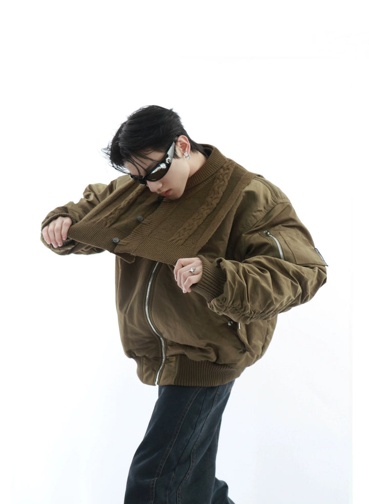 Trendy Men's Oversized Bomber Jacket | Streetwear Cotton Coat - ArguE CulturE