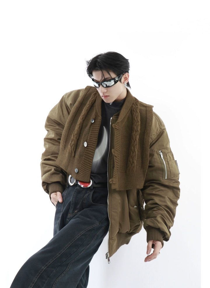 Trendy Men's Oversized Bomber Jacket | Streetwear Cotton Coat - ArguE CulturE