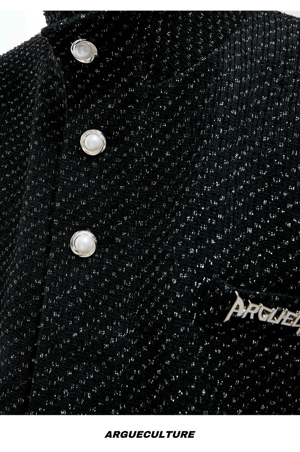 desc::tweed-textured-streetwear-set-pearl-button-jacket-pants-detail-img-15