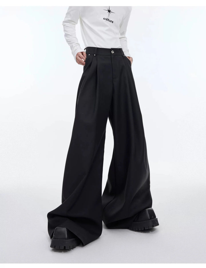 Unique Versatile Pleated Casual Trousers with Straight Fit for Men - ArguE CulturE