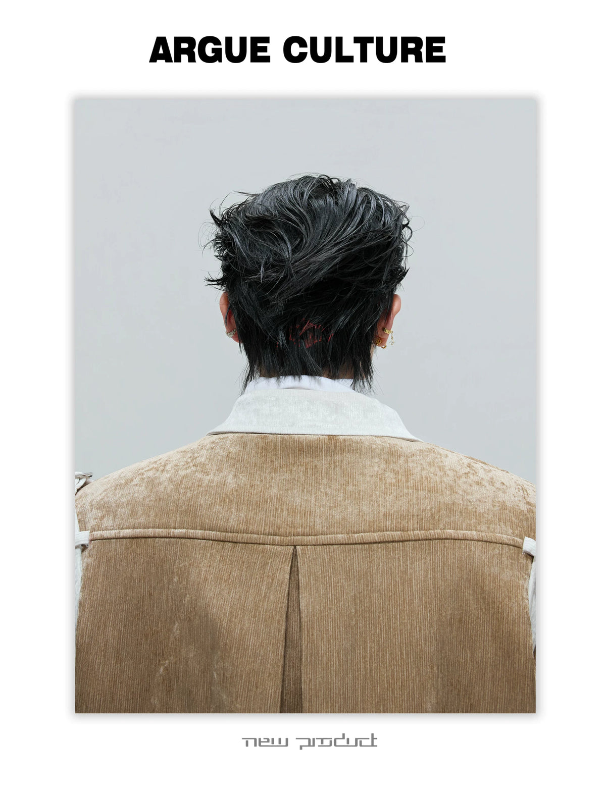 Unisex Cropped Velvet Color-Block Jacket | Black & White - detail image 21