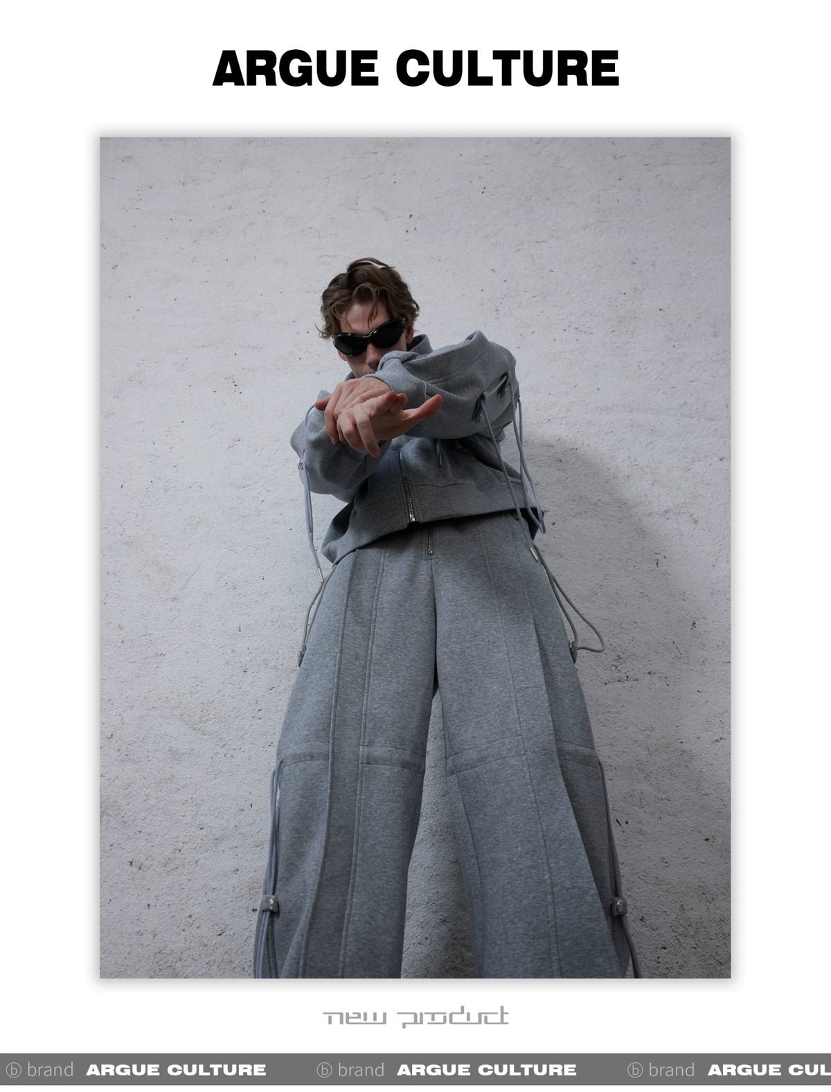 Unisex Deconstructed Drawstring Hoodie & Sweatpants - detail image 3