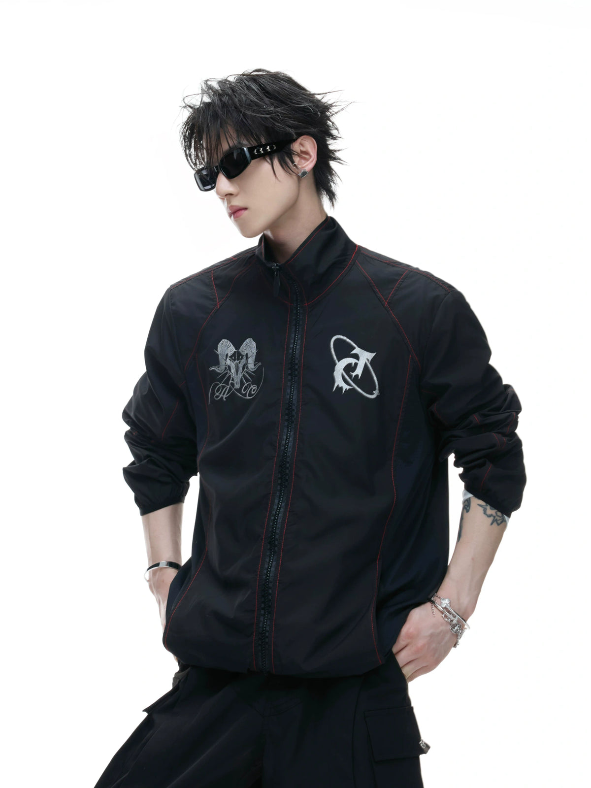 UPF 50+ Mesh Panel Zip Sun Jacket with Stand Collar - main image 1