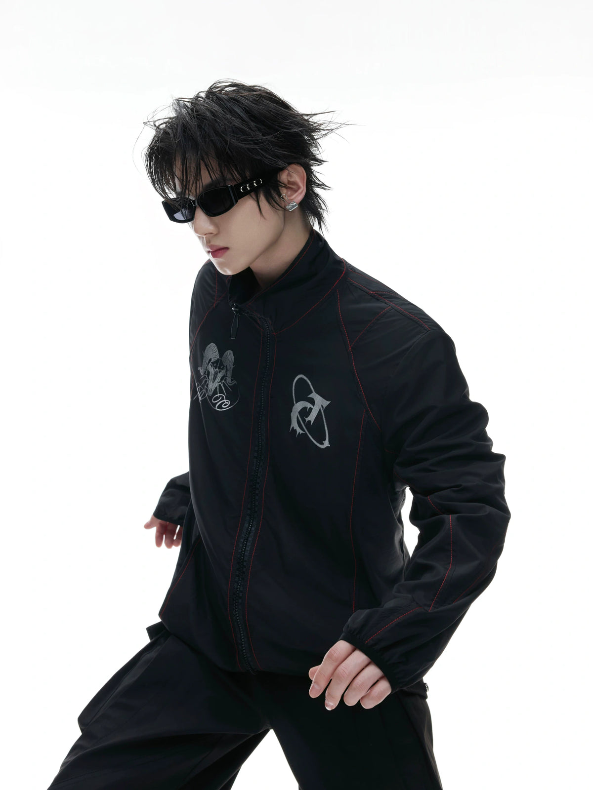UPF 50+ Mesh Panel Zip Sun Jacket with Stand Collar - main image 2