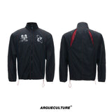 UPF 50+ Mesh Panel Zip Sun Jacket with Stand Collar - Black