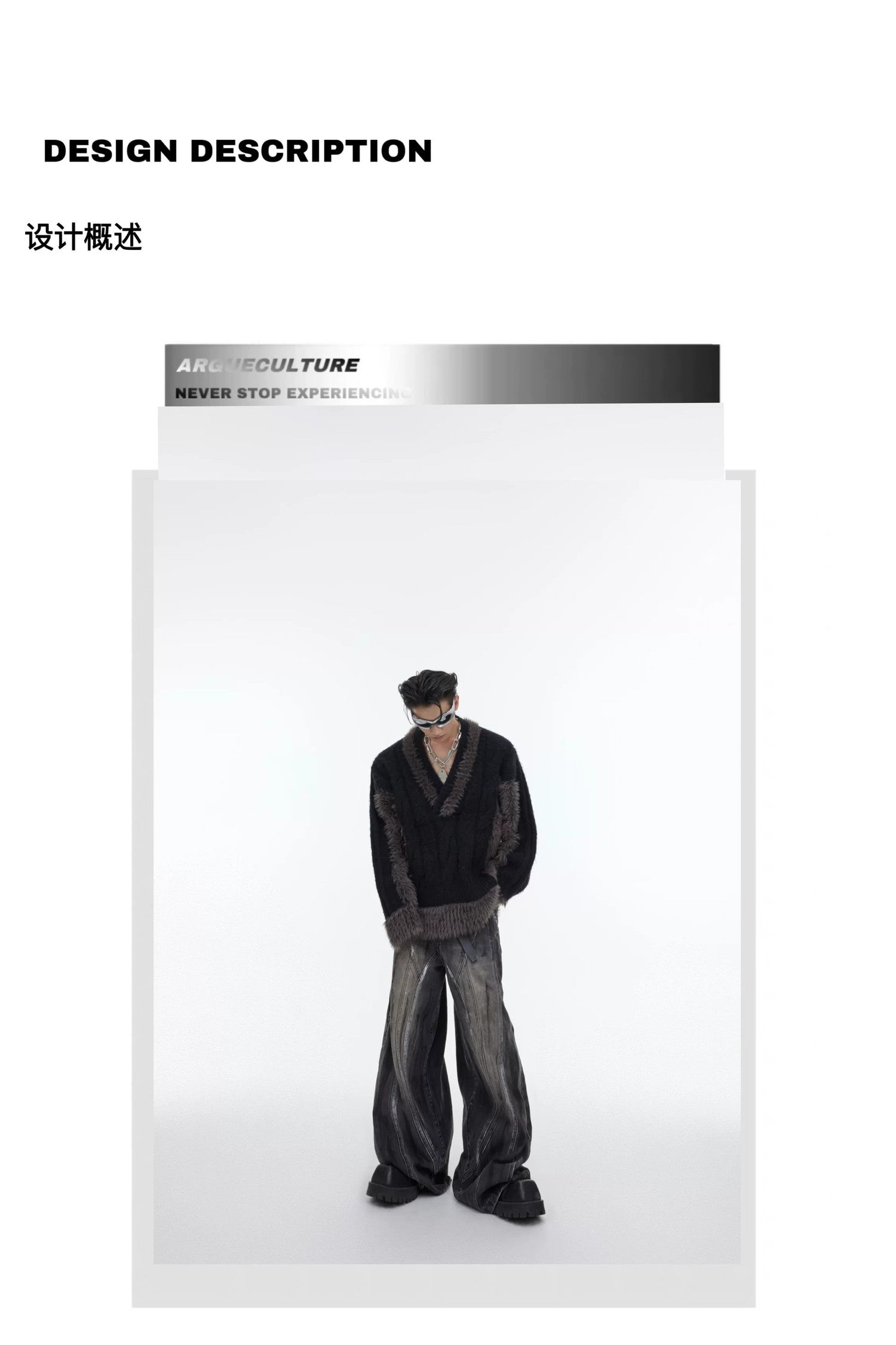 desc::v-neck-color-block-plush-knit-sweater-oversized-streetwear-detail-img-1