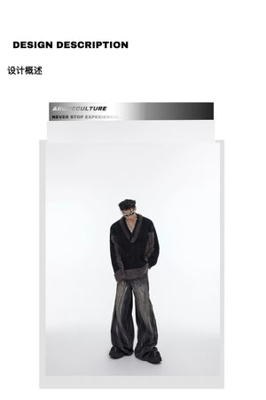 desc::v-neck-color-block-plush-knit-sweater-oversized-streetwear-detail-img-1