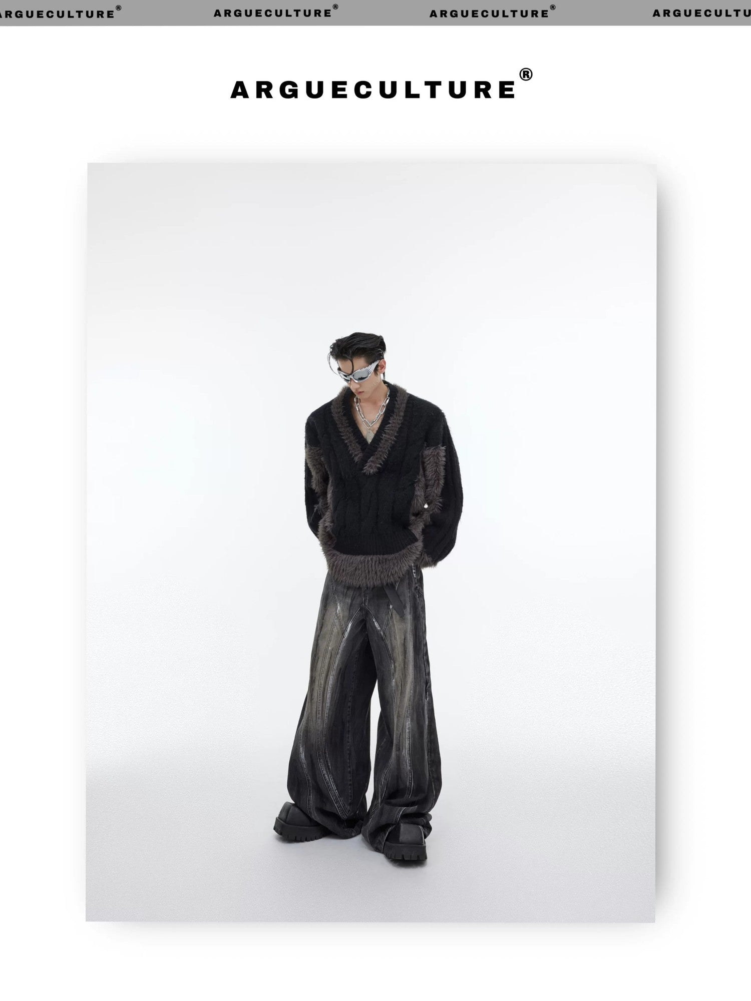 desc::v-neck-color-block-plush-knit-sweater-oversized-streetwear-detail-img-2