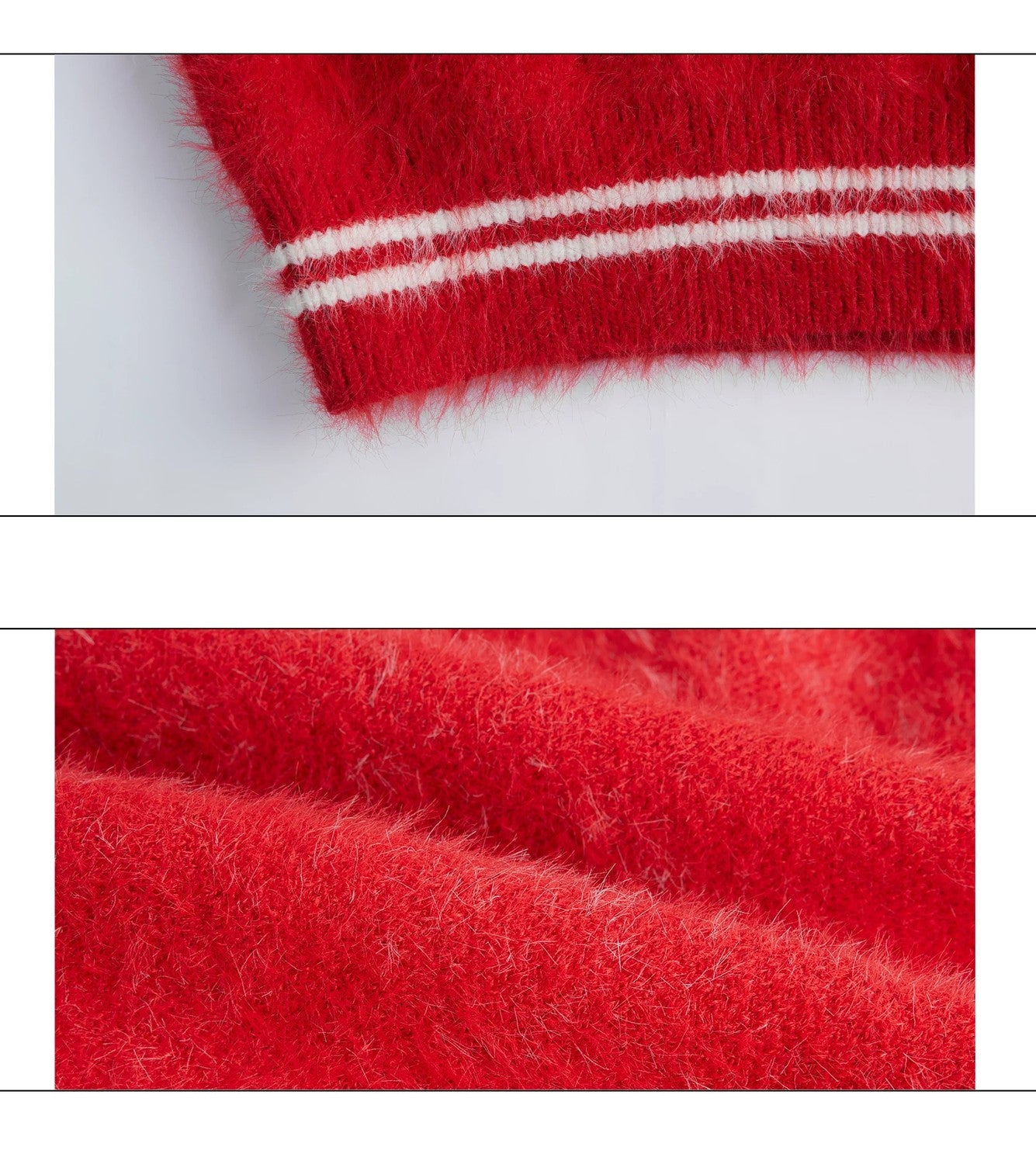desc::v-neck-faux-mink-christmas-sweater-oversized-knit-detail-img-16