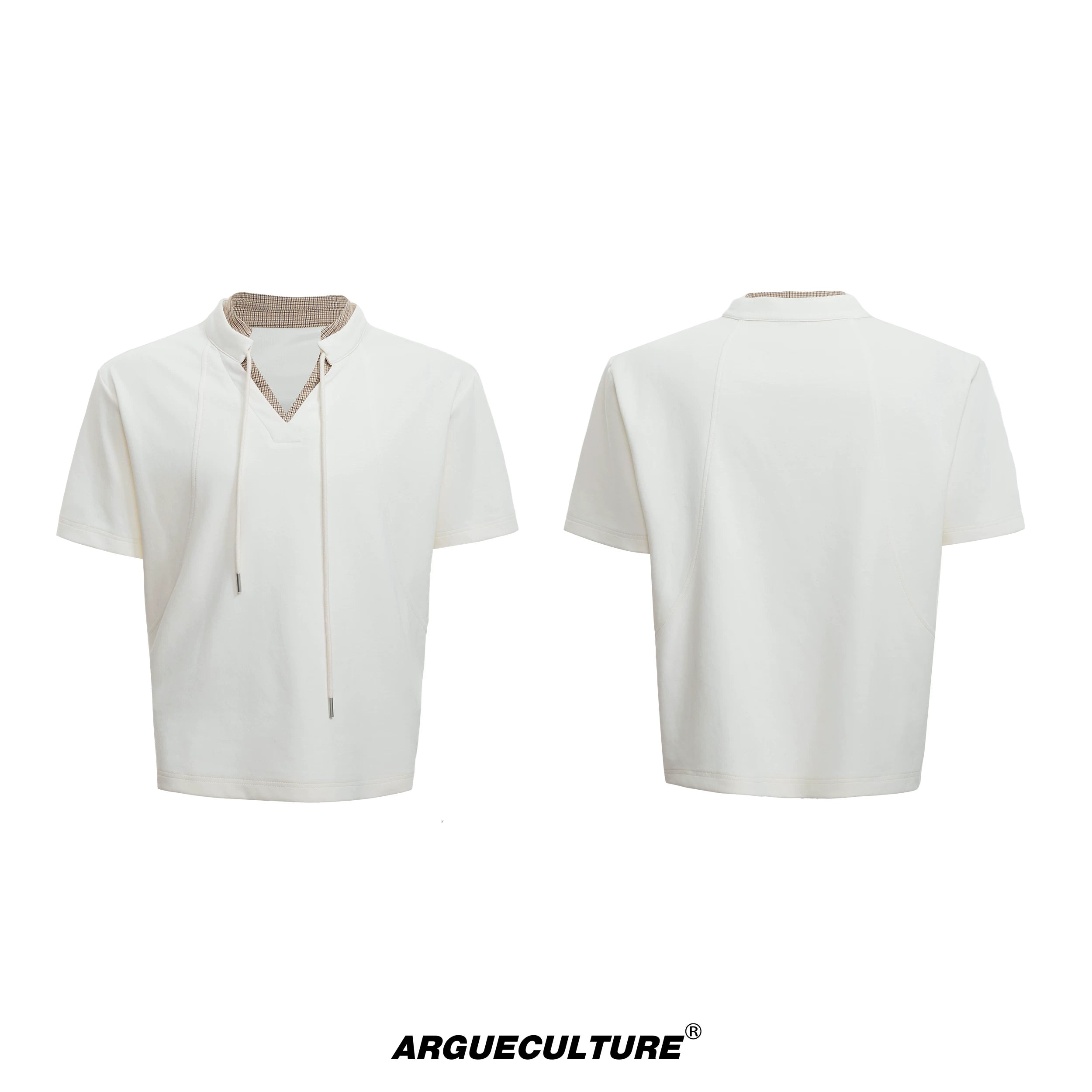 v-neck-houndstooth-streetwear-set-curved-pants-apricot-jacket