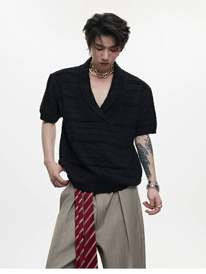 desc::v-neck-knit-streetwear-tee-luxury-embroidery-summer-sweater-detail-img-3